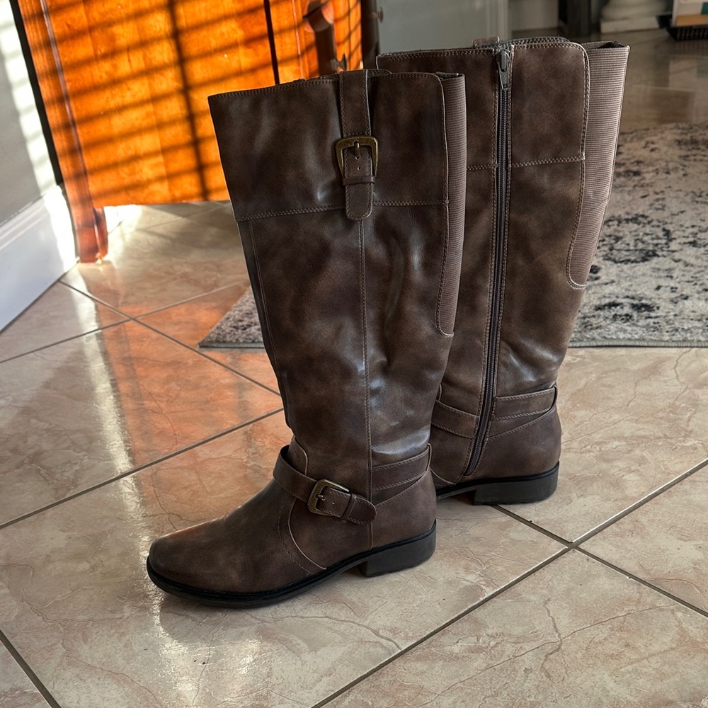Stylish Brown Over the Knee Boots